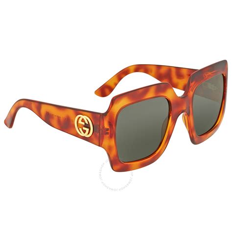 gucci 57mm oversized sunglasses havana|Gucci brown havana oversized sunglasses.